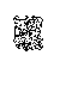 Progress after 4,000 moves: a small blob of irregular black and white pixels.